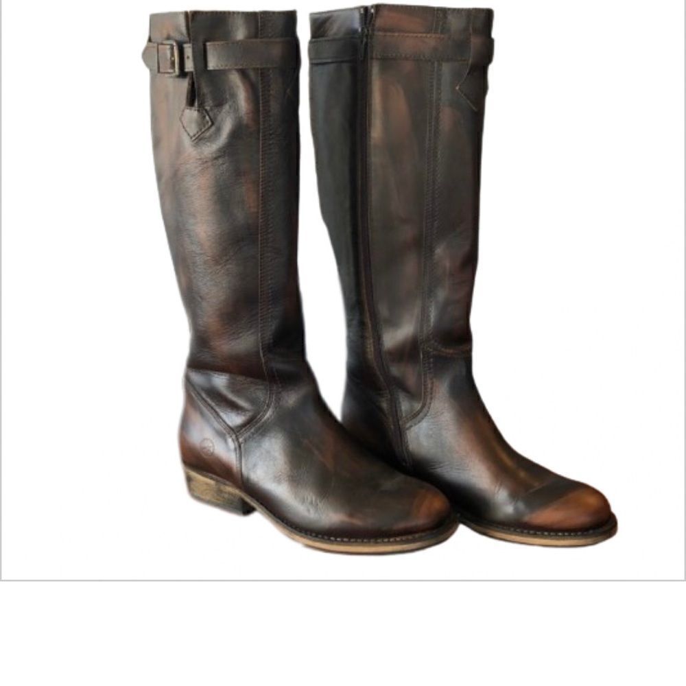 Bronx Two Lane Antique Wash riding‎ boot -- EU 37/ US 6.5/7